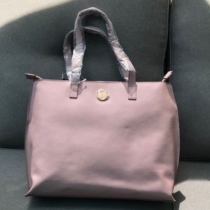 NWT  100% Leather Tote Bag BEAUTIFUL Pale Pink.